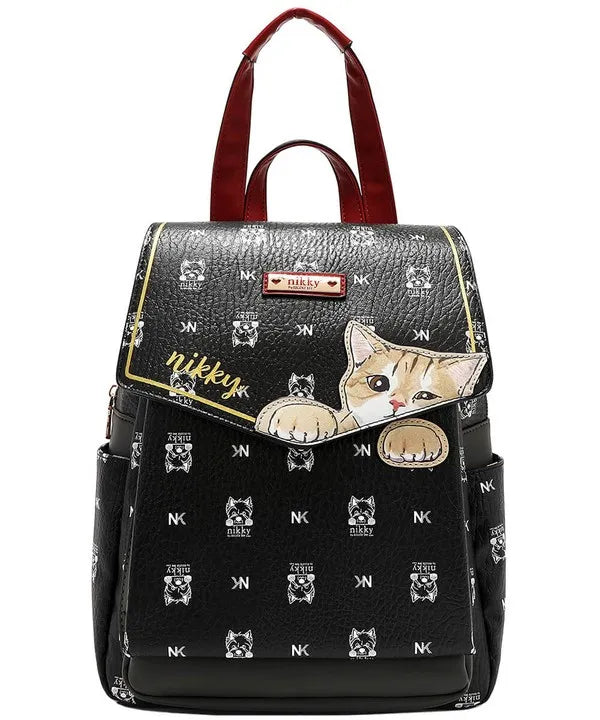 Nicole Lee USA Cat Eco-Leather Convertible Backpack Bag – Barbies Avenue