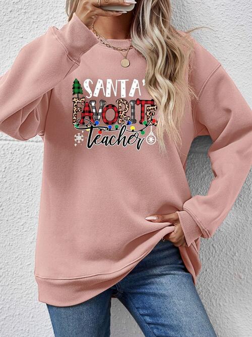 Letter Graphic Sweatshirt